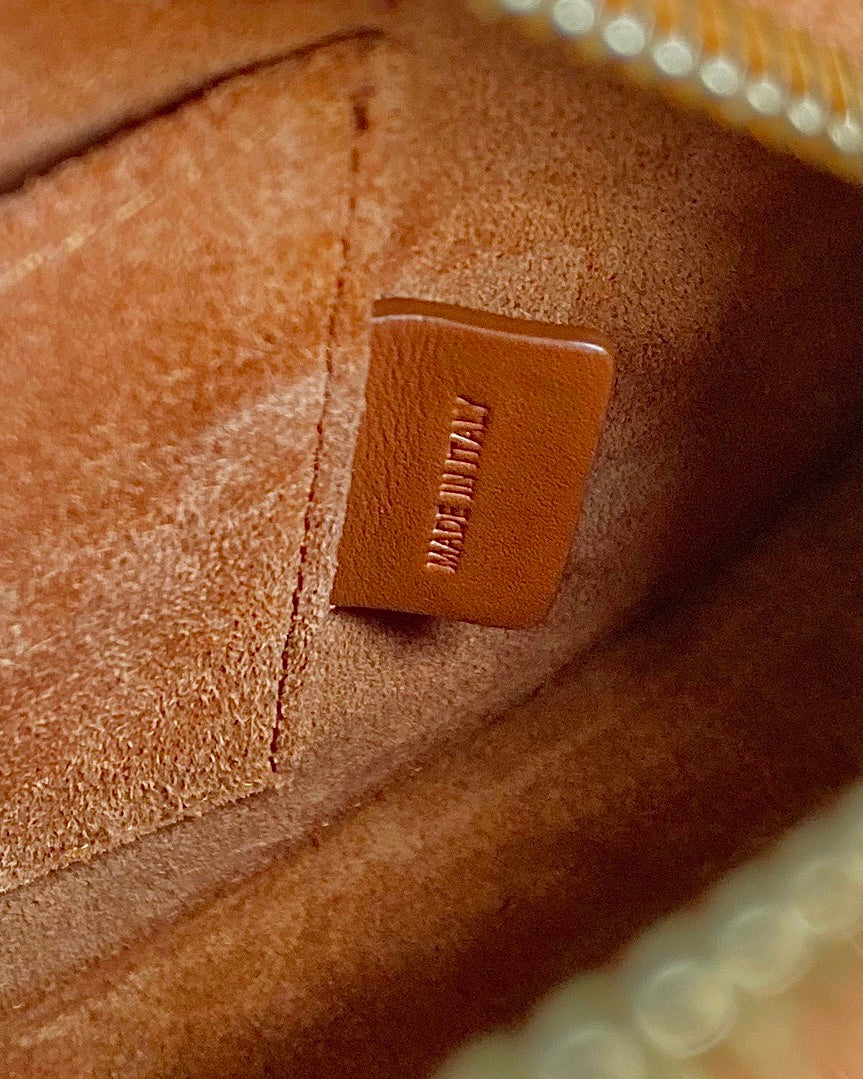 CELINE SMOOTH CALFSKIN 20 OVAL CINNAMON BROWN BAG