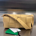 BOTTEGA VENETA BRICK CASSETTE 28 IN HARVEST GOLD CALFSKIN