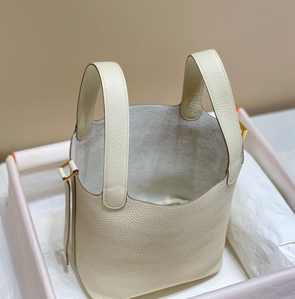 HERMES picotin lock 18 ivory togo ghw
