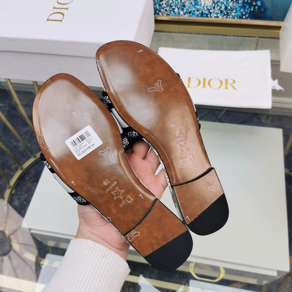 DIOR CD Mule Dway Slide 10mm Multi-motifs Style 71