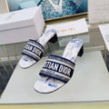 DIOR CD Mule Dway Heeled Slide 45mm Style 40