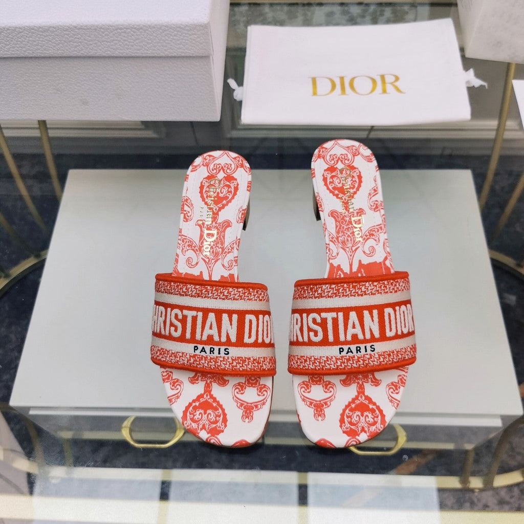 DIOR CD Mule Dway Heeled Slide 45mm Style 41