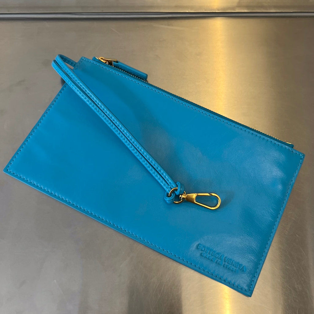 BOTTEGA VENETA SMALL ARCO TOTE 30 IN CERULEAN BLUE SOFT LAMBSKIN