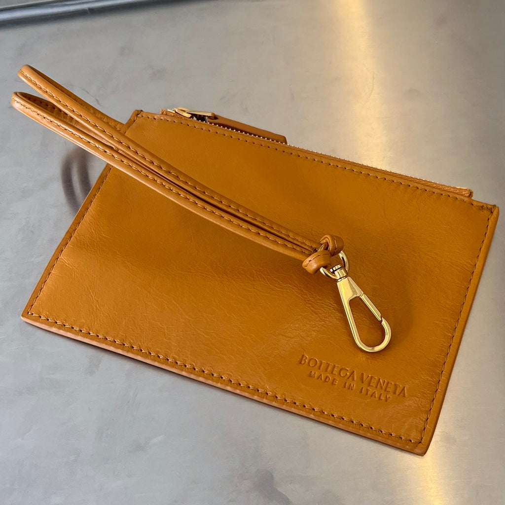 BOTTEGA VENETA CANDY ARCO TOTE 20 IN RAW SIENNA SOFT LAMBSKIN