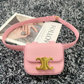 CELINE MINI TRIPHOME 11 WAIST BAG PINK PASTEL CALFSKIN