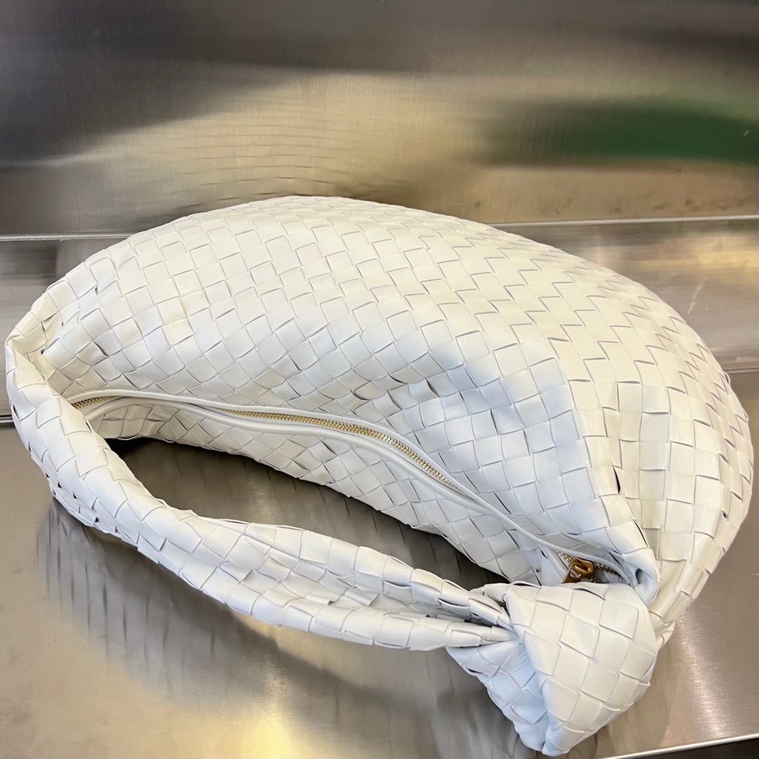 BOTTEGA VENETA SMALL JODIE 48 WHITE CALFSKIN