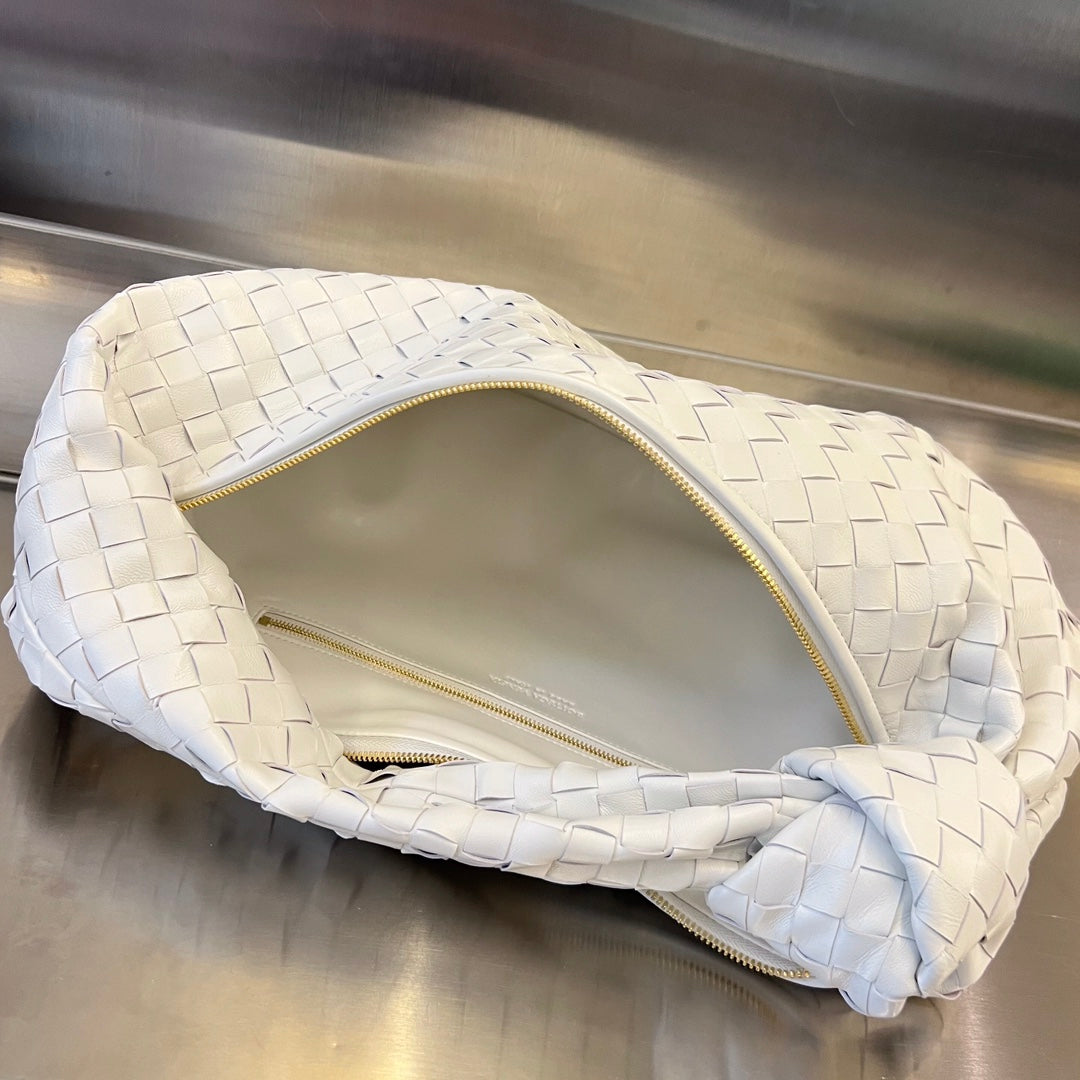 BOTTEGA VENETA SMALL JODIE 48 WHITE CALFSKIN