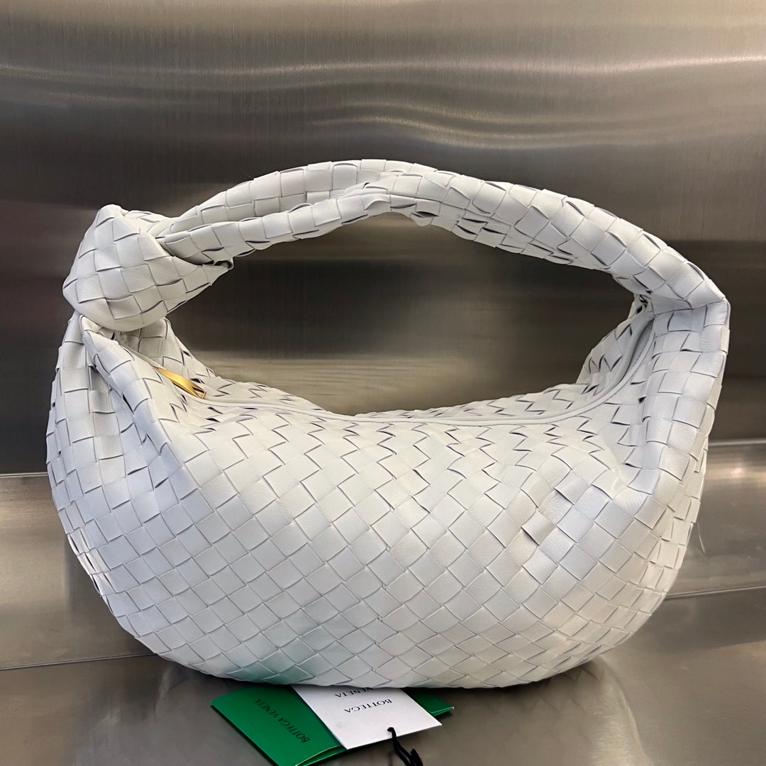 BOTTEGA VENETA SMALL JODIE 48 WHITE CALFSKIN