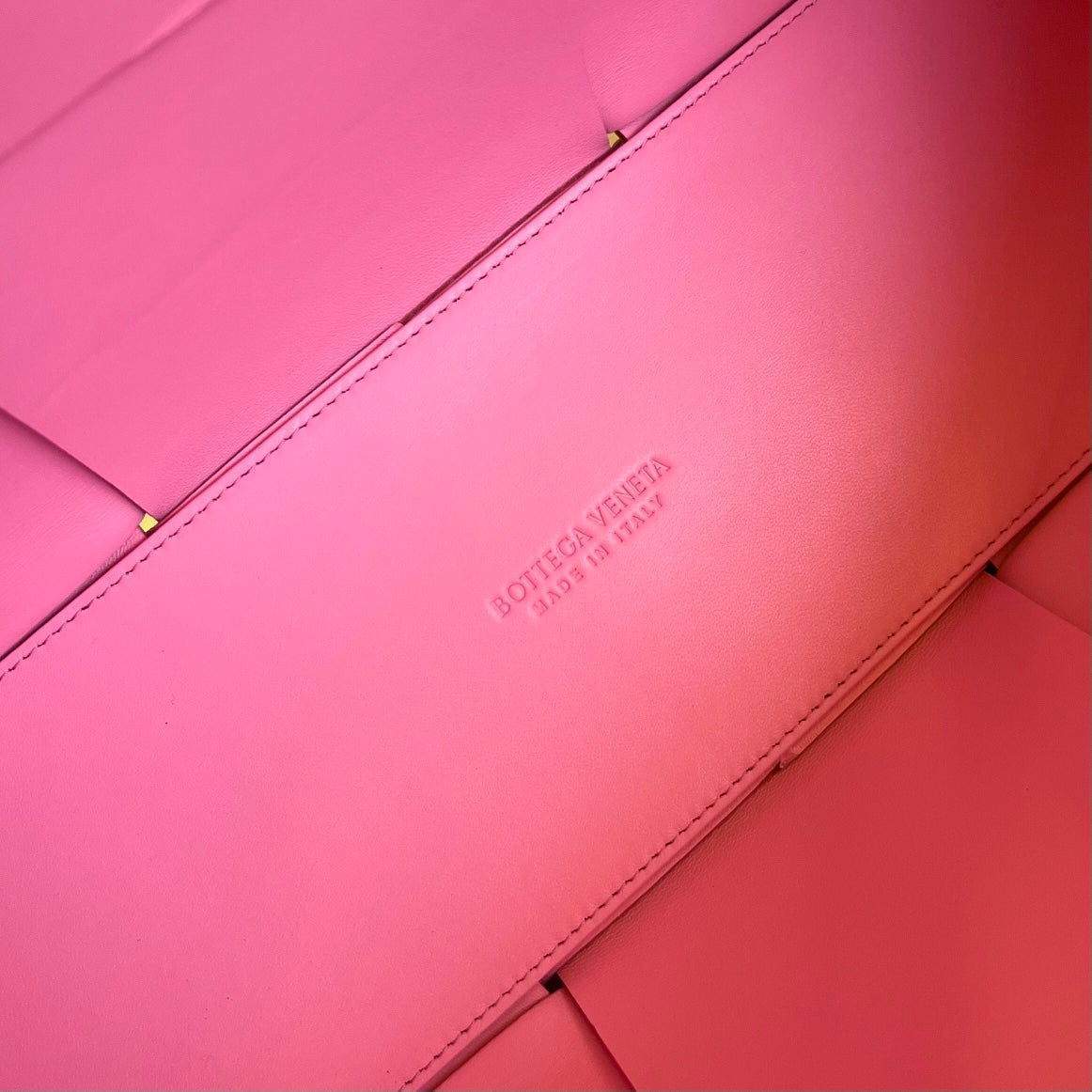 BOTTEGA VENETA ARCO TOTE 36 IN SHOCKING PINK CALFSKIN