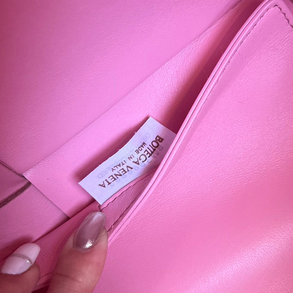 BOTTEGA VENETA ARCO TOTE 36 IN SHOCKING PINK CALFSKIN