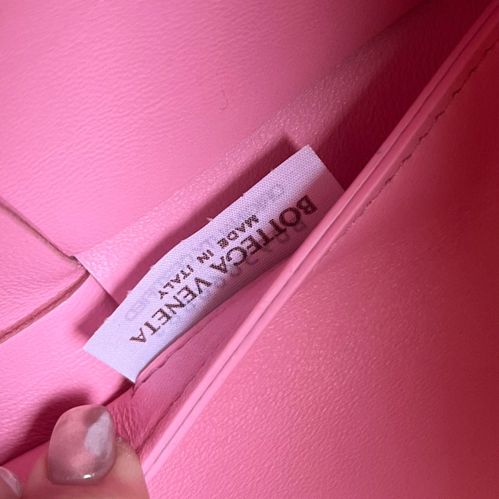 BOTTEGA VENETA SMALL ARCO TOTE 30 IN WEWAK PINK LAMBSKIN