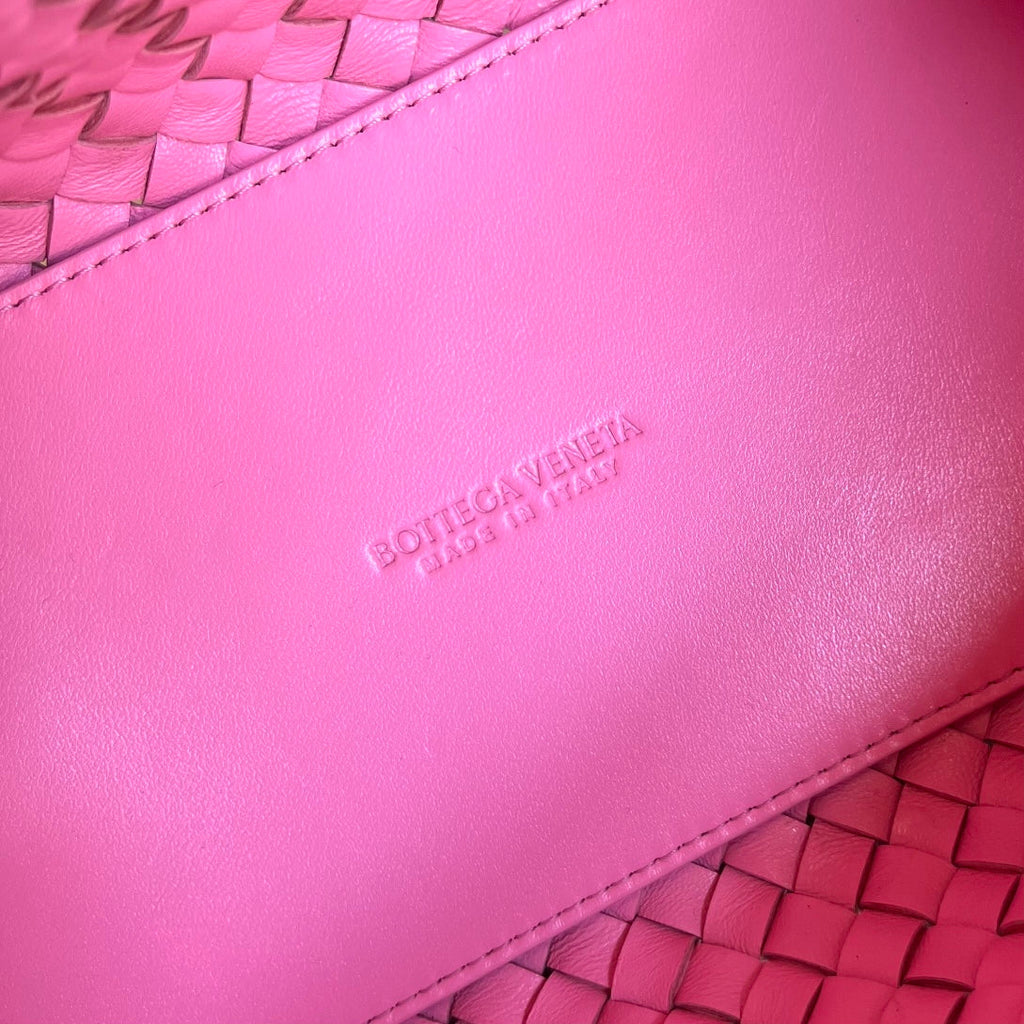 BOTTEGA VENETA MINI CABAT 20 IN ROSE PINK LAMBSKIN