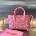 BOTTEGA VENETA MINI CABAT 20 IN ROSE PINK LAMBSKIN