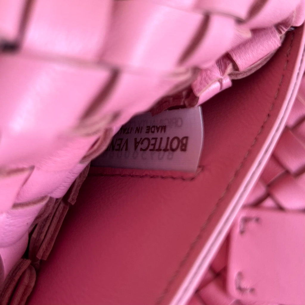 BOTTEGA VENETA MINI CABAT 20 IN ROSE PINK LAMBSKIN