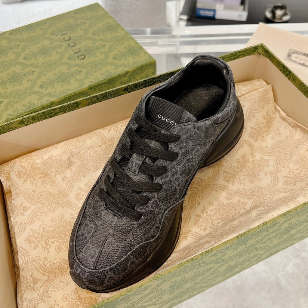 GUCCI 100 RHYTON SNEAKER Ink Black