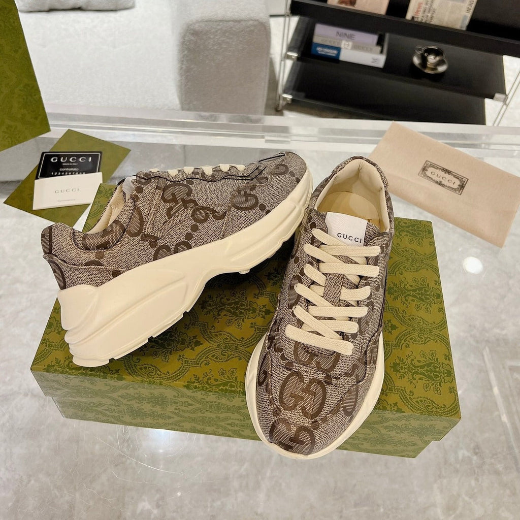 GUCCI 100 RHYTON SNEAKER Brown
