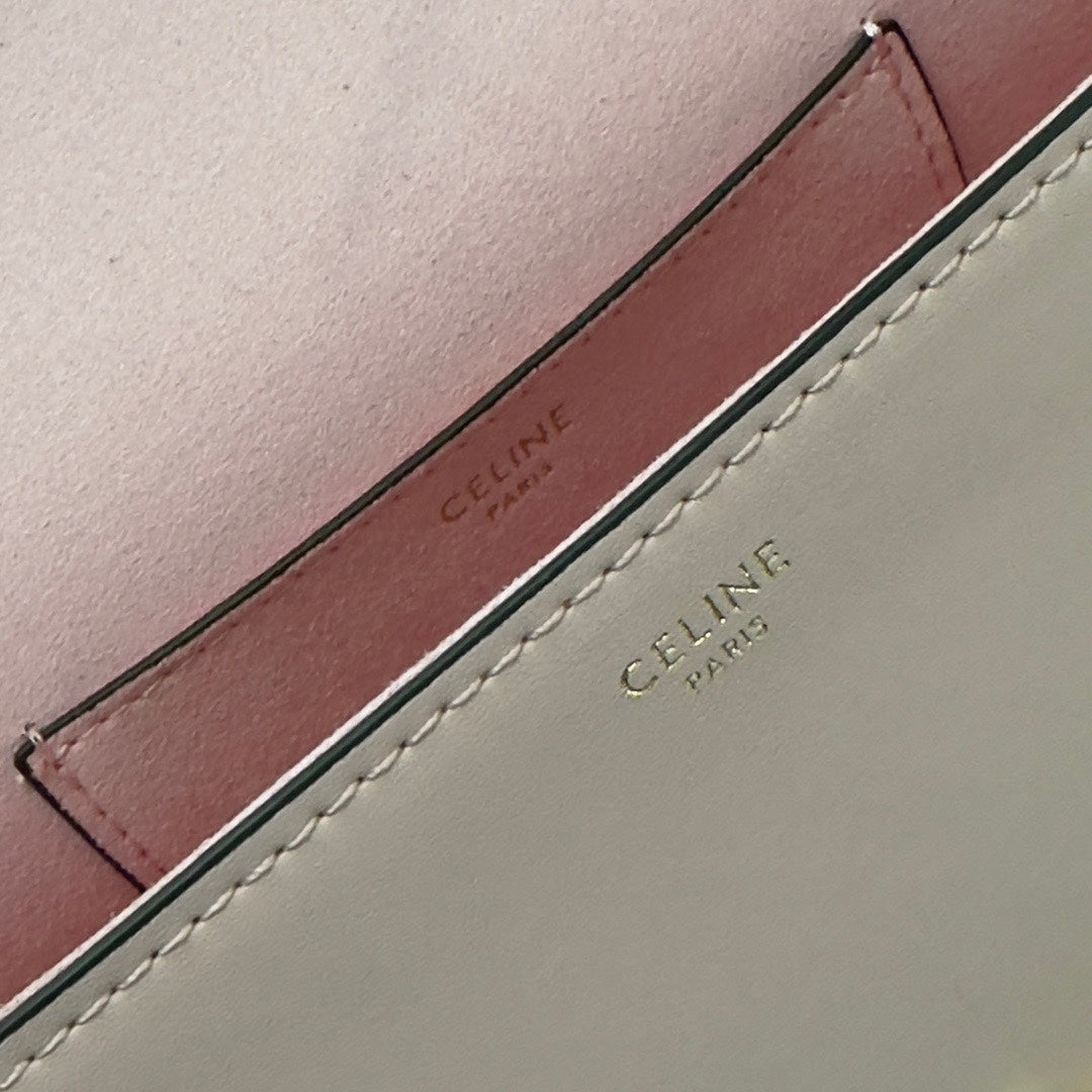 CELINE BESACE TRIPHOME 23 LIGHT PINK CALFSKIN