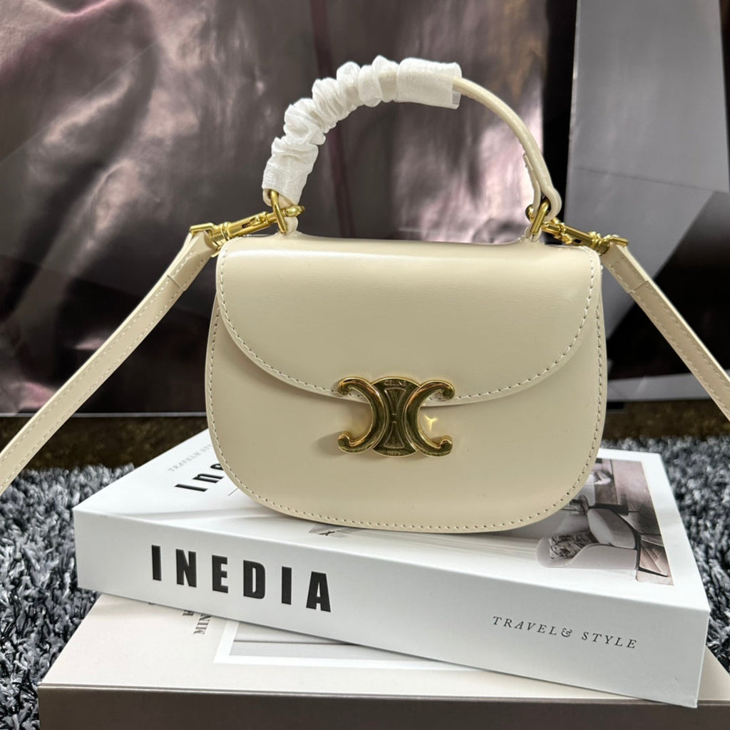 CELINE BESACE TRIPHOME 17 CALFSKIN WHITE