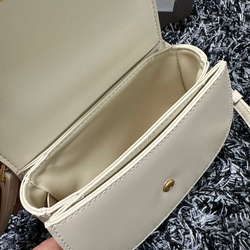 CELINE BESACE TRIPHOME 17 CALFSKIN WHITE