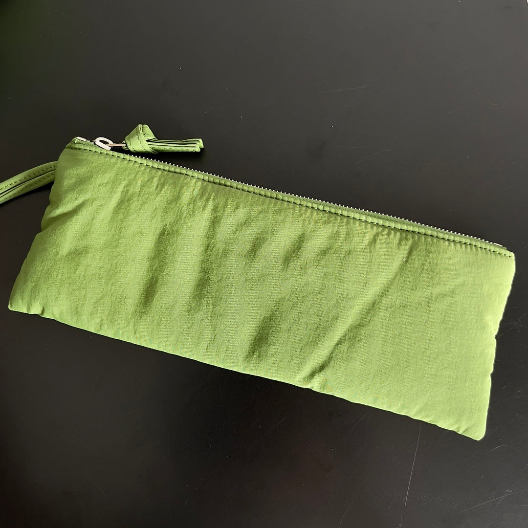BOTTEGA VENETA CASSETTE 32 BAG IN GREEN FERN POLYAMIDE