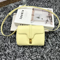 CELINE CLASSIC MINI 18 YELLOW PASTEL CALFSKIN