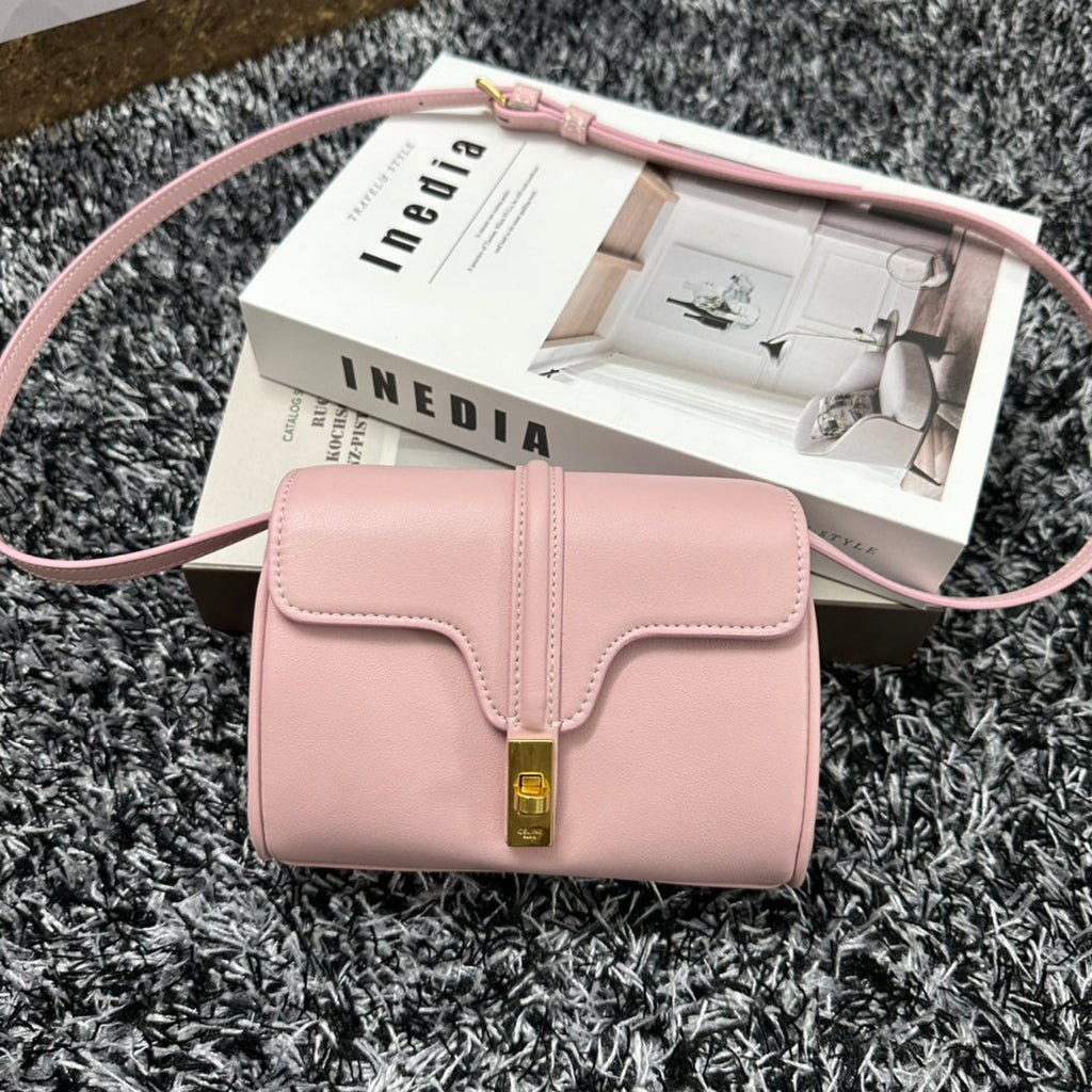 CELINE CLASSIC MINI 18 PINK PASTEL CALFSKIN