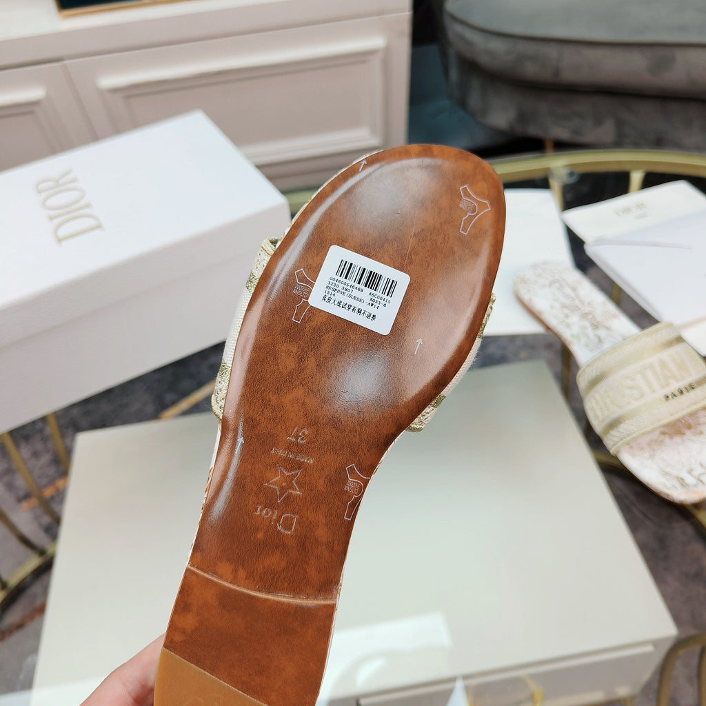 DIOR CD Mule Dway Slide 10mm Multi-motifs Style 7