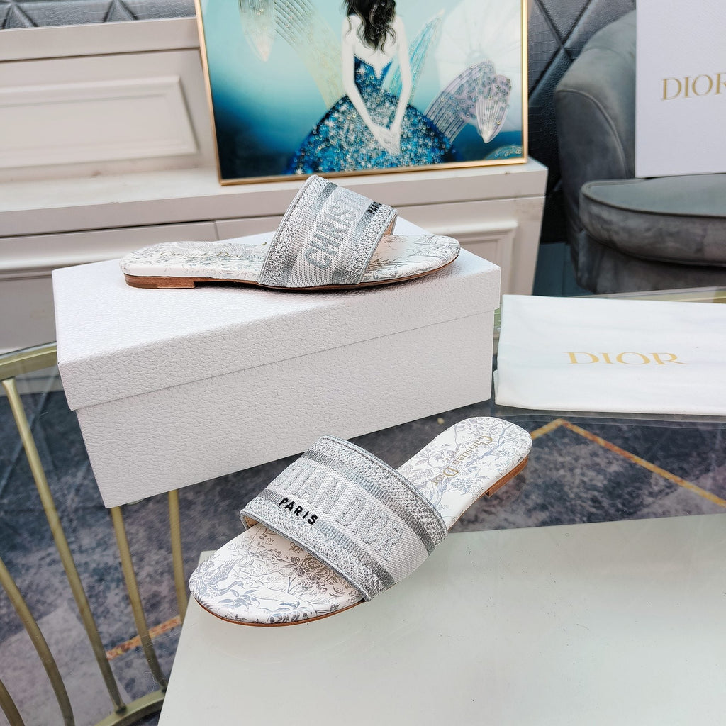 DIOR CD Mule Dway Slide 10mm Multi-motifs Style 6