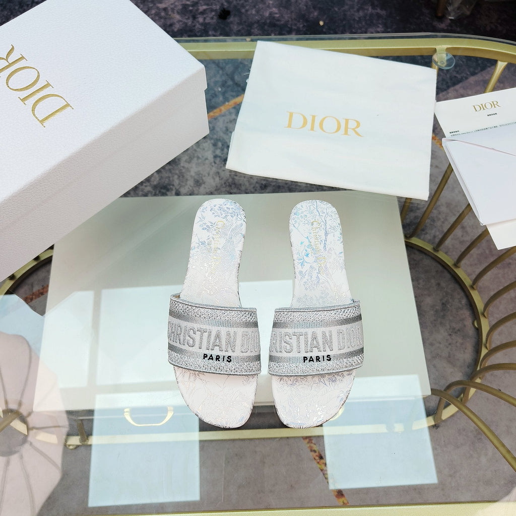 DIOR CD Mule Dway Slide 10mm Multi-motifs Style 6