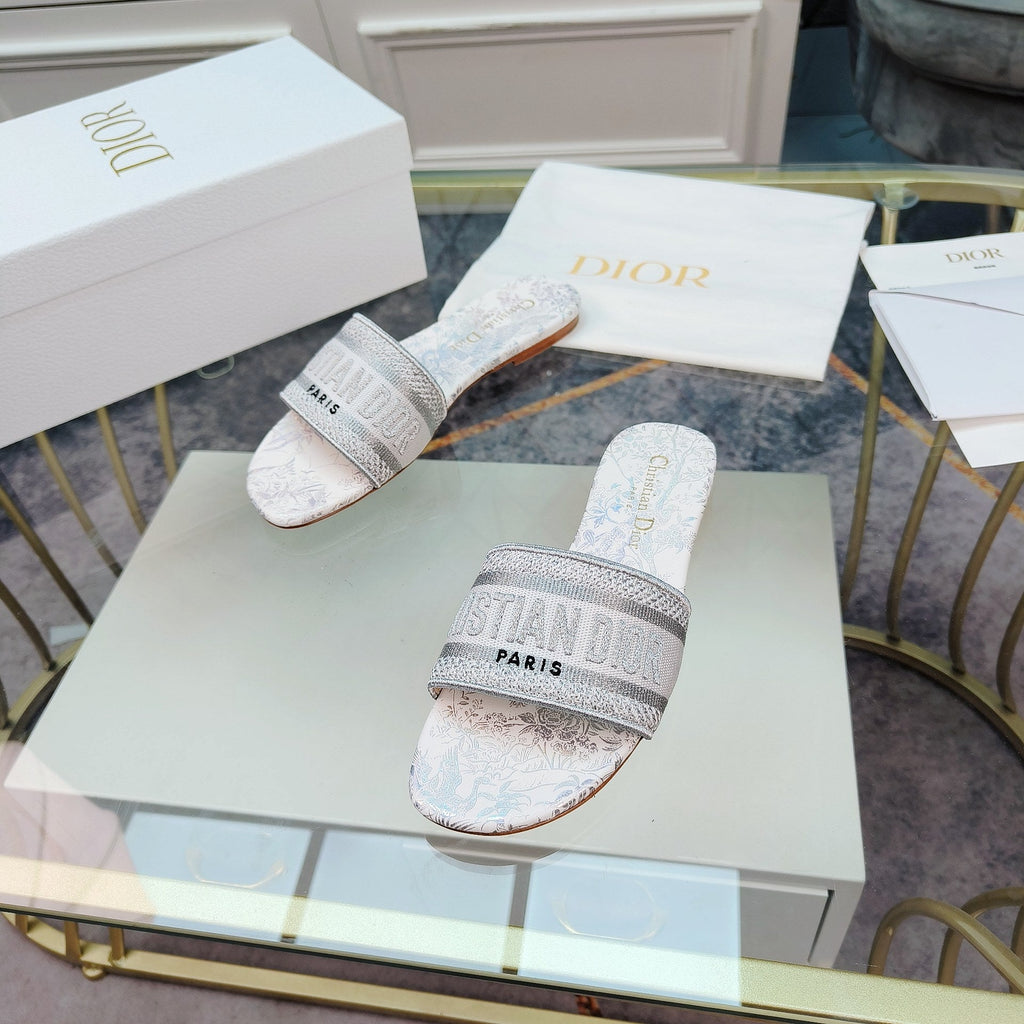 DIOR CD Mule Dway Slide 10mm Multi-motifs Style 6
