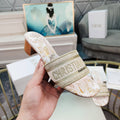 DIOR CD Mule Dway Heeled Slide 45mm Style 6