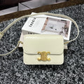 CELINE TRIOMPHE TEEN 18 WHITE COWHIDE LEATHER