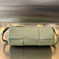 BOTTEGA VENETA CYLINDER CASSETTE 30 IN TRAVERTINE CALFSKIN