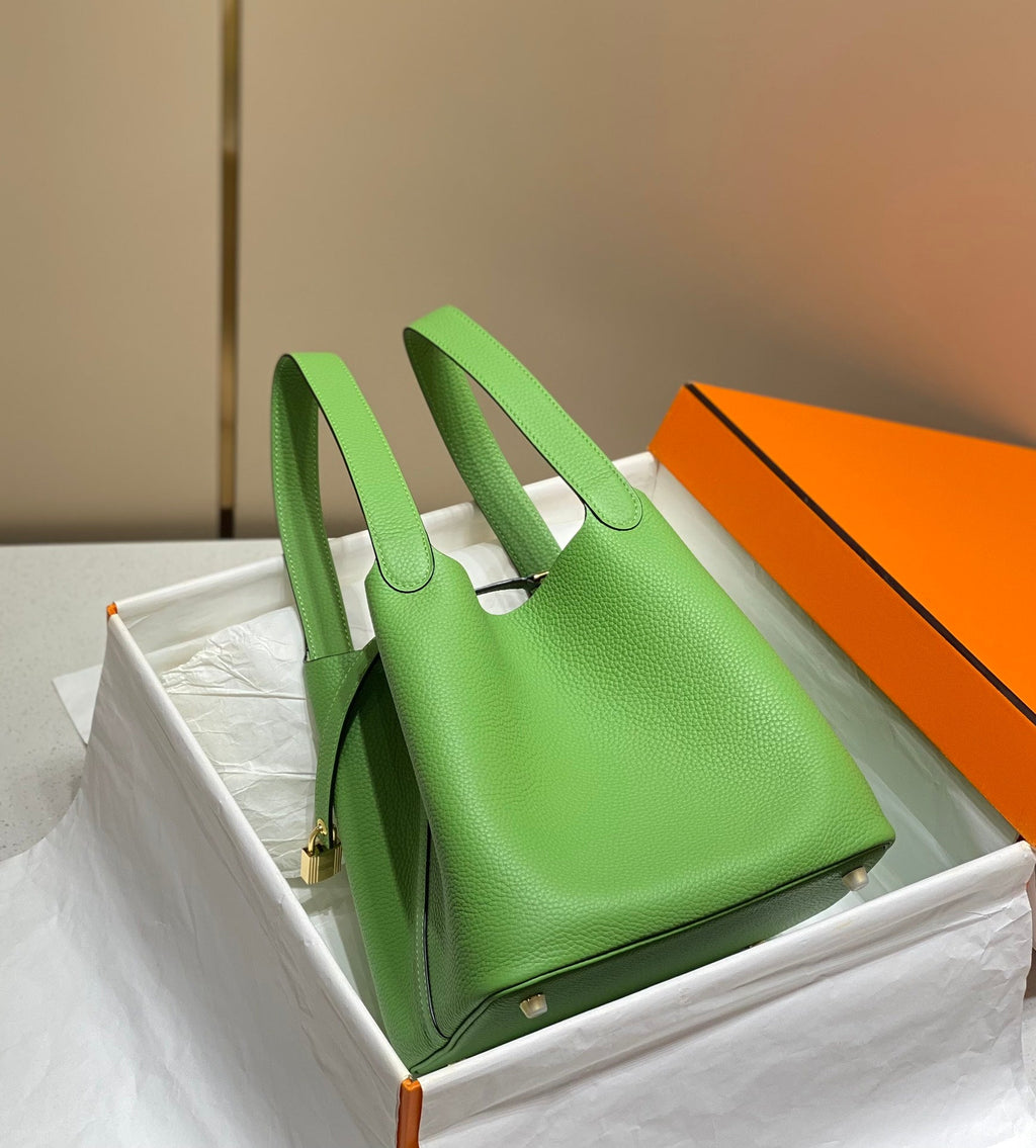HERMES picotin lock 22 green togo ghw