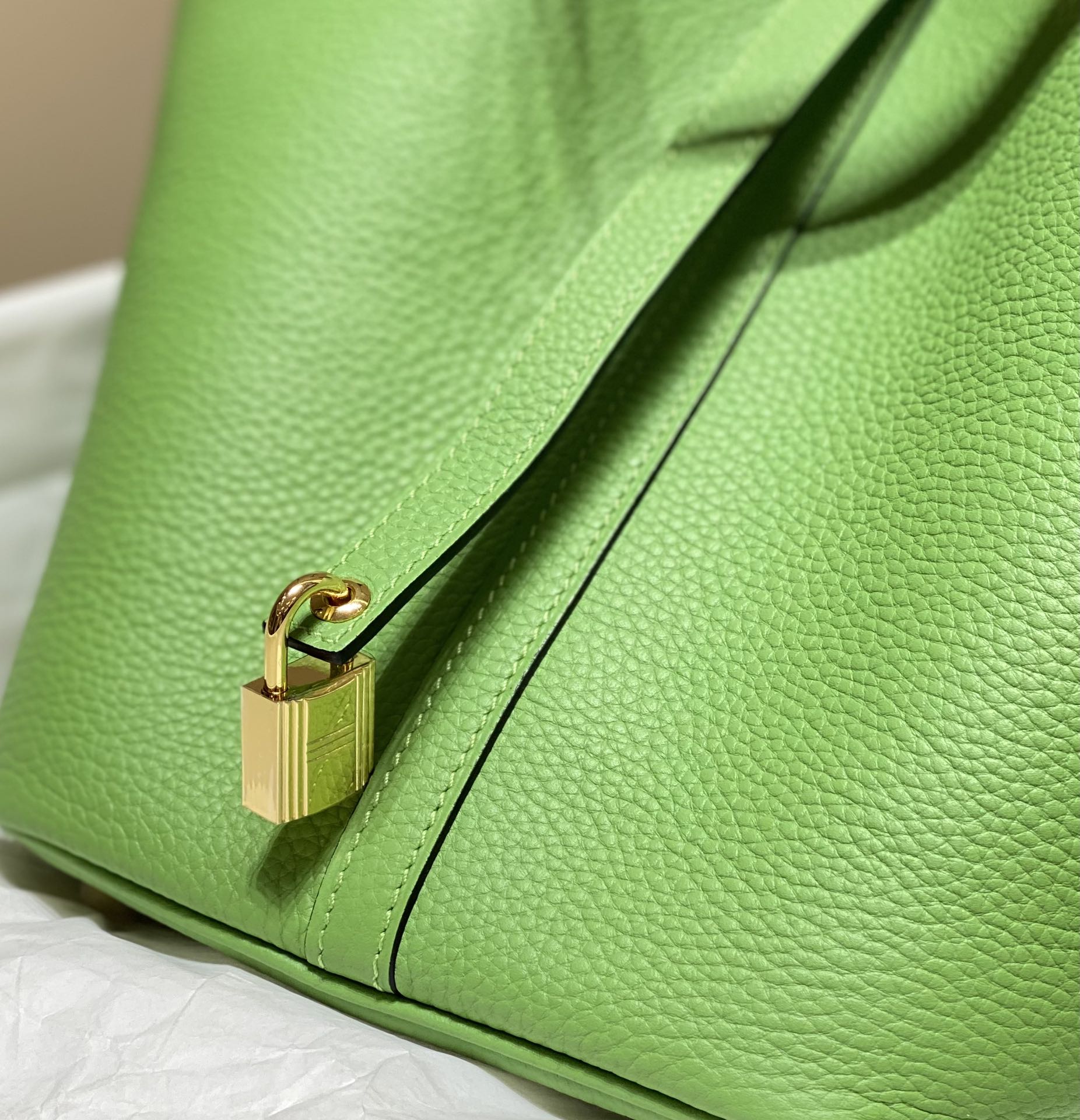 HERMES picotin lock 22 green togo ghw