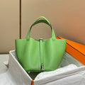 HERMES picotin lock 22 green togo shw