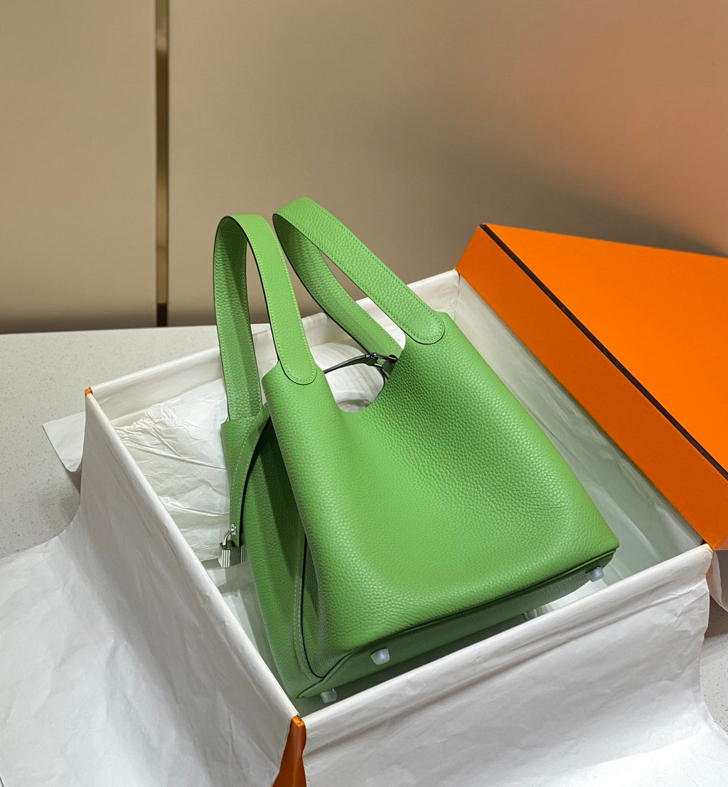 HERMES picotin lock 22 green togo shw