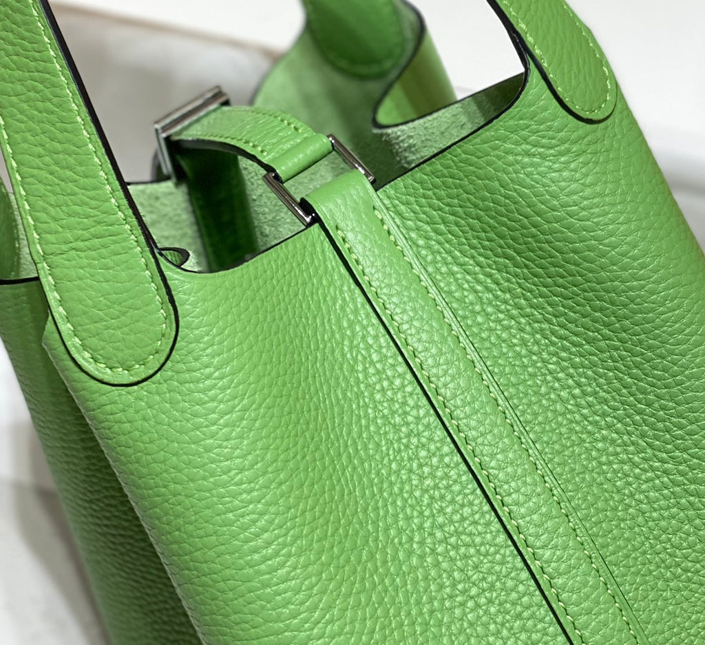 HERMES picotin lock 22 green togo shw