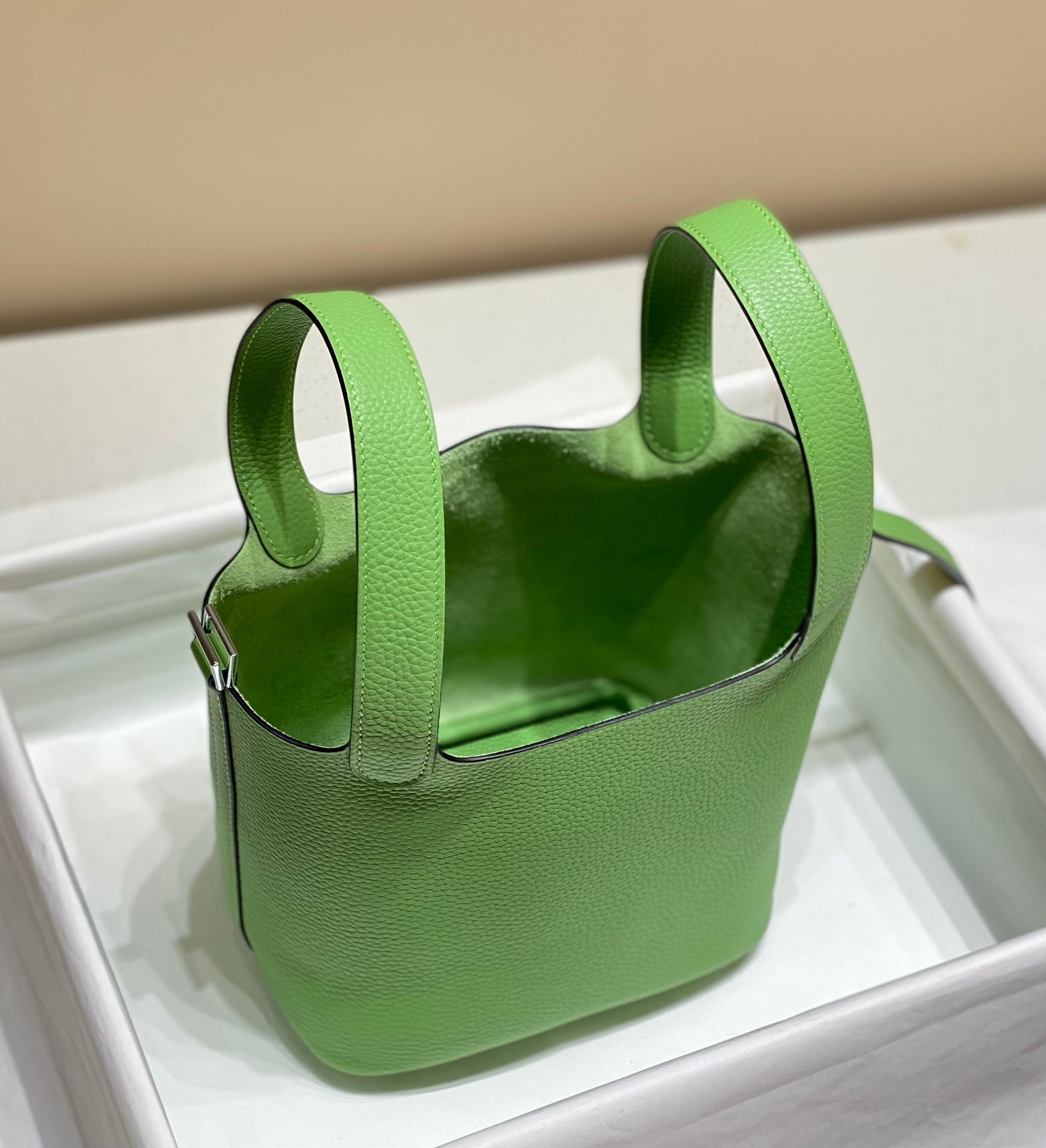 HERMES picotin lock 22 green togo shw