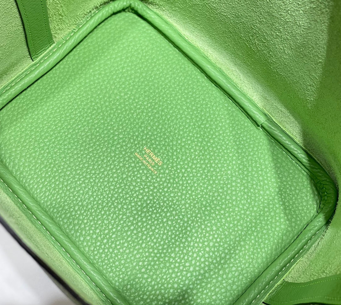 HERMES picotin lock 18 green togo ghw
