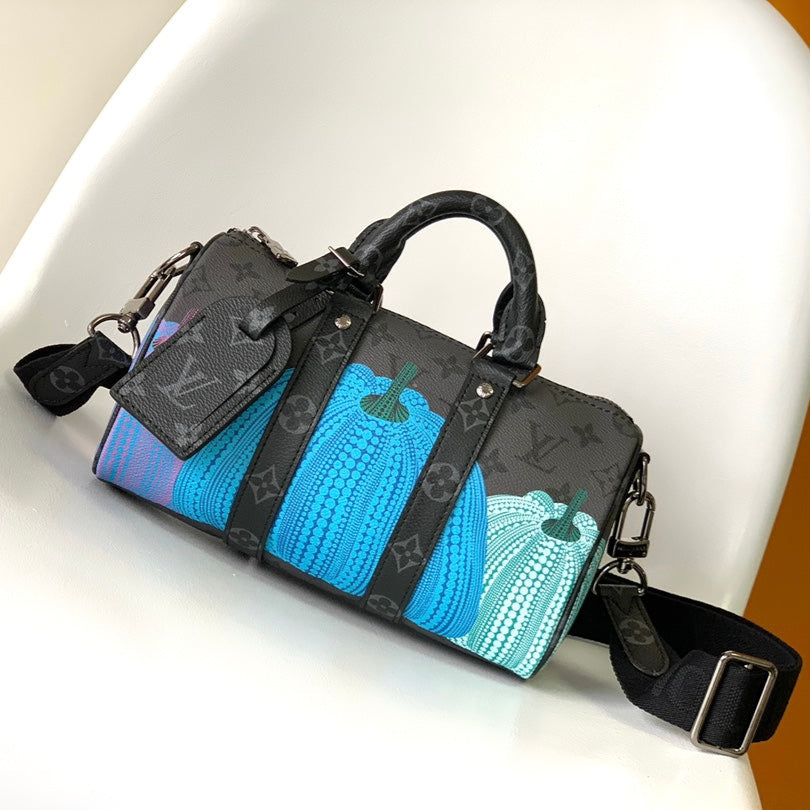 LOUIS VUITTON KEEPALL BANDOULIÈRE 21 IN MULTICOLOR CALFSKIN