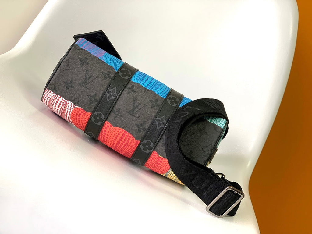 LOUIS VUITTON KEEPALL BANDOULIÈRE 21 IN MULTICOLOR CALFSKIN