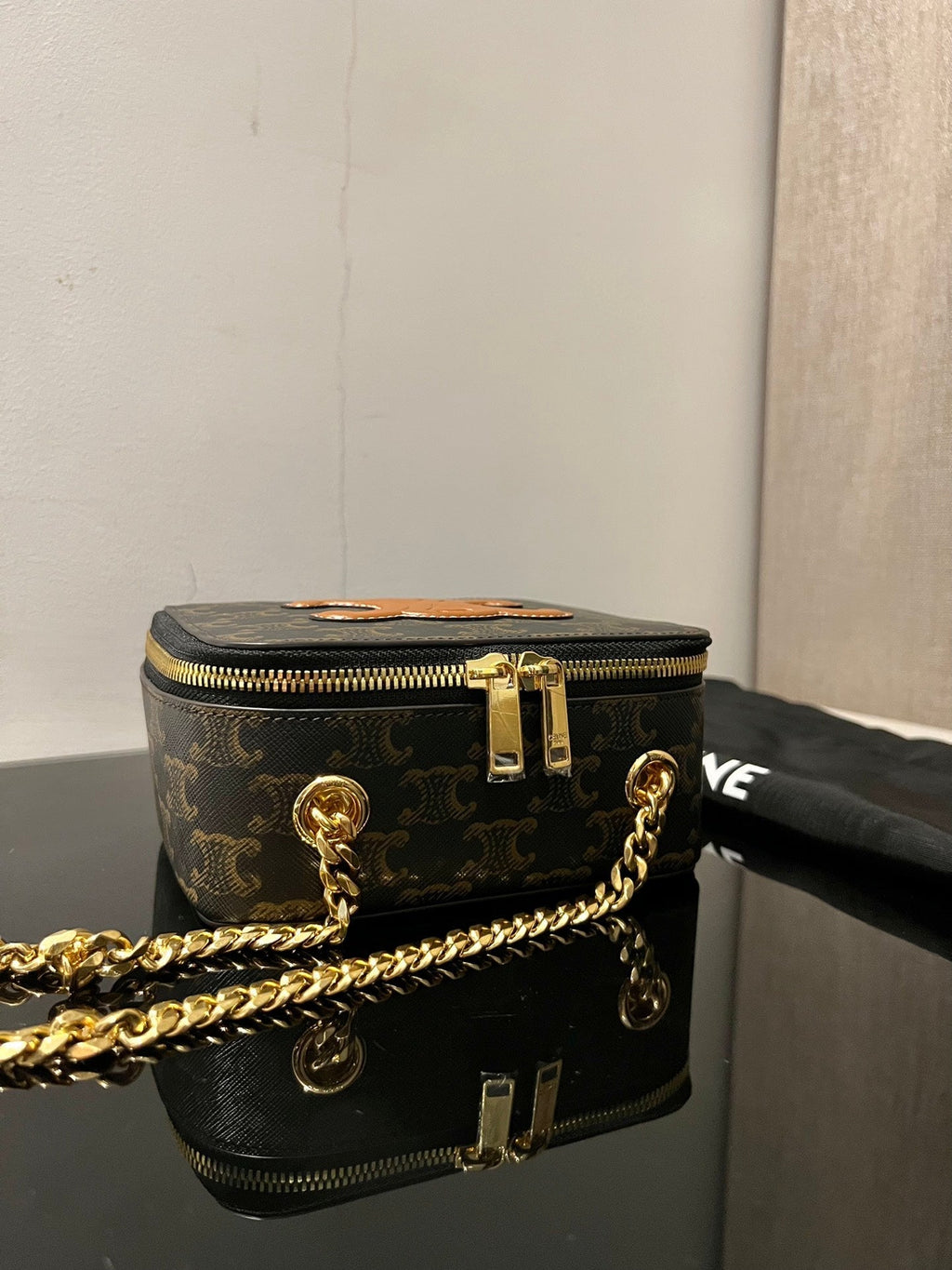 CELINE BOX TRIPHOME 16 PRINTED CALSKIN