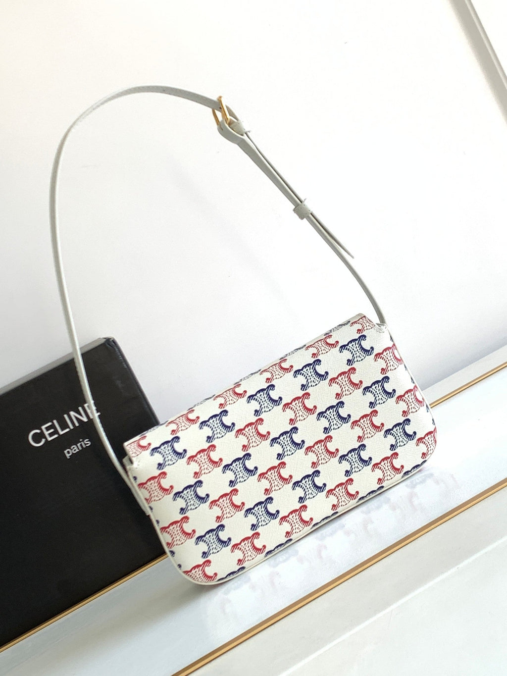 CELINE COLORFUL TRIPHOME 20 COWHIDE LEATHER