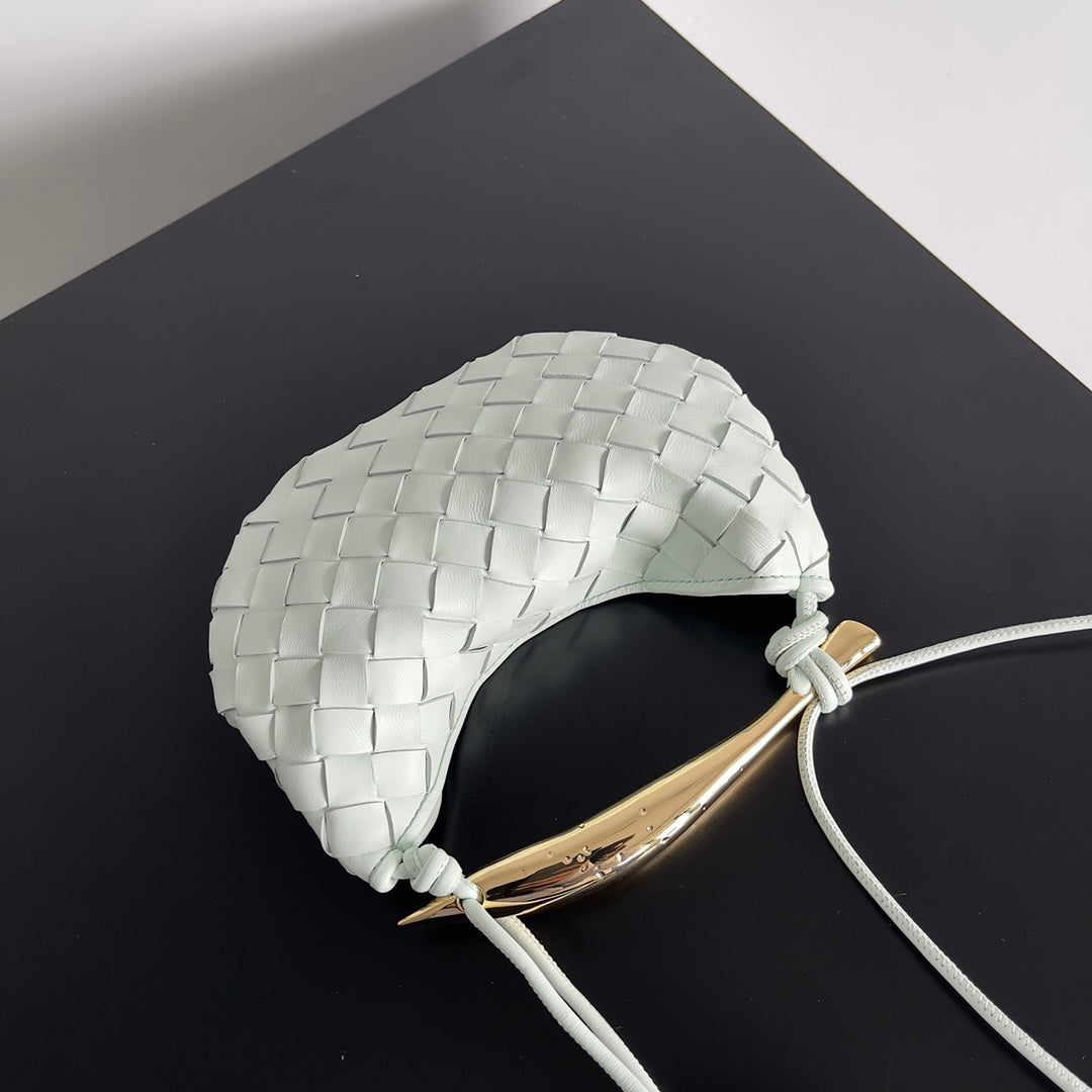 BOTTEGA VENETA SARDINE 20 WITH CHAIN IN WHITE LAMBSKIN