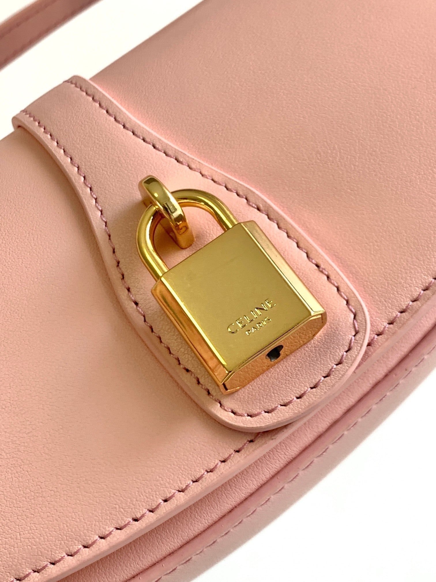 CELINE MINI TABOU CLUTCH 18 CALFSKIN SAKURA PINK