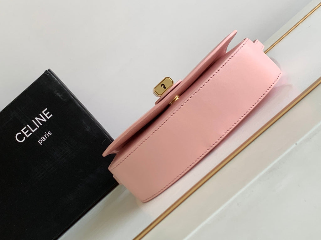 CELINE MINI TABOU CLUTCH 18 CALFSKIN SAKURA PINK