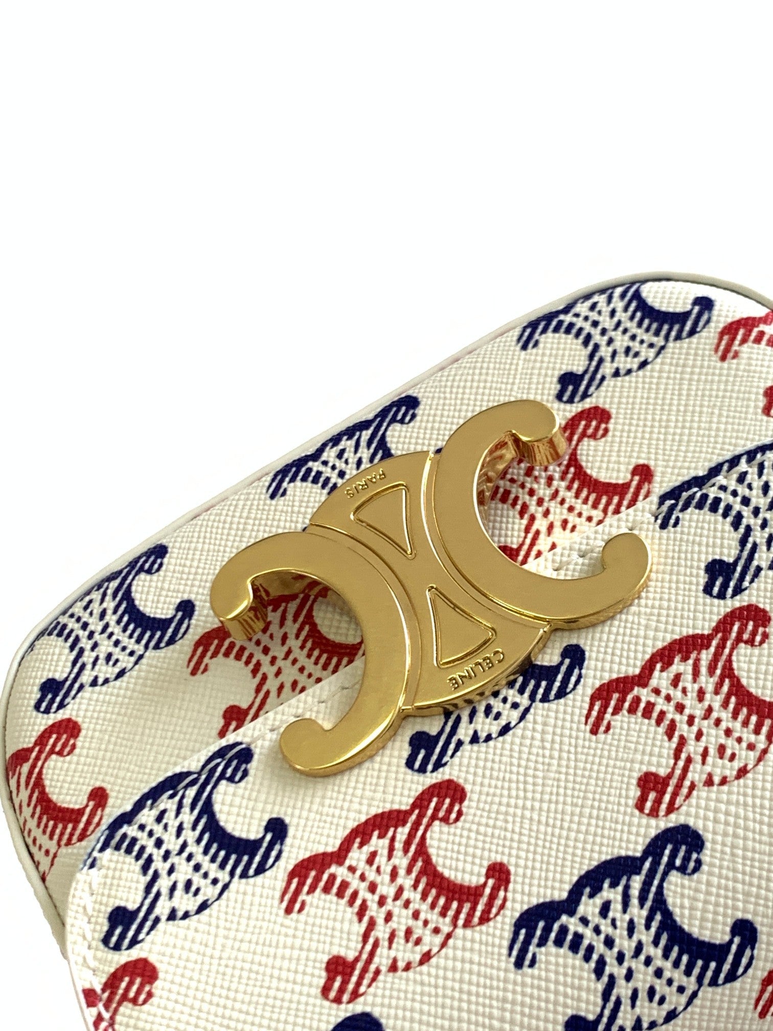 CELINE COLORFUL TRIPHOME 11 COWHIDE LEATHER