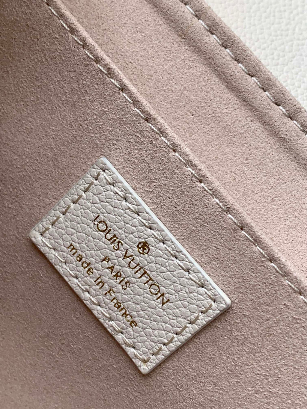 LOUIS VUITTON FAVORITE BAG 24 IN BEIGE MIX PINK MONOGRAM SOFT GRAINED COWHIDE