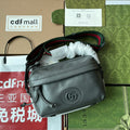 GUCCI SHOULDER BAG 23 IN GRAY CALFSKIN